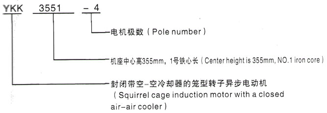 YKK系列(H355-1000)高压YKK6301-4三相异步电机西安泰富西玛电机型号说明